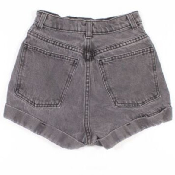 American Apparel Grey High Waist Denim Jean Shorts Size 25 - Picture 3 of 3